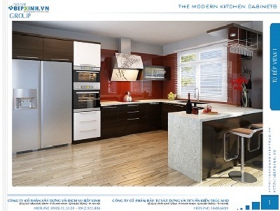 Các mẫu thiết kế phòng bếp, tủ bếp đẹp do AHDesign - Bếp Xinh thiết kế và sản xuất - 1 Để thiết kế một không gian bếp đẹp kết hợp với một