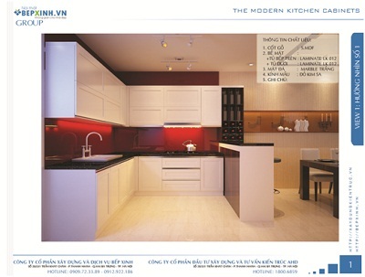 Các mẫu thiết kế phòng bếp, tủ bếp đẹp do AHDesign - Bếp Xinh ...