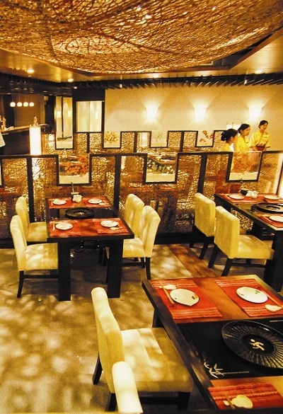 Một góc Nhà hàng Akari Moon.