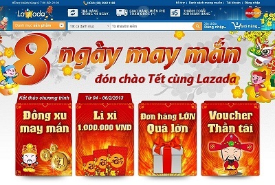 8 ngày may mắn - cùng Lazada tiễn Rồng đón Rắn - 1 8 ngày may mắn - cùng Lazada tiễn Rồng đón Rắn