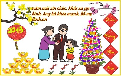 Họa sĩ “nhí” ngồi máy tính vẽ sắc Xuân