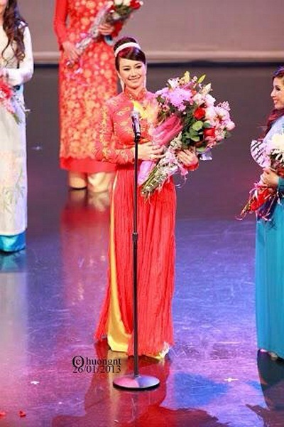 Hoa hậu Mỹ Vân với ca sĩ Huy Vũ