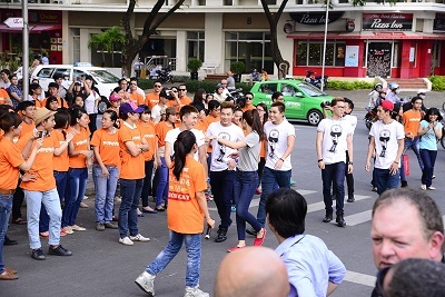 Buổi luyện tập còn có sự tham gia của Tăng Thanh Hà và Nhóm 365