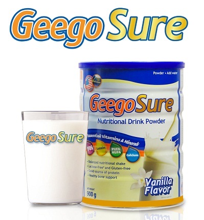 Cần bổ sung LUTEIN mỗi ngày cho mắt - 2 Geego Sure – Sữa bột cân bằng đầy đủ dinh dưỡng, bổ sung Lutein dành cho người cao tuổi.