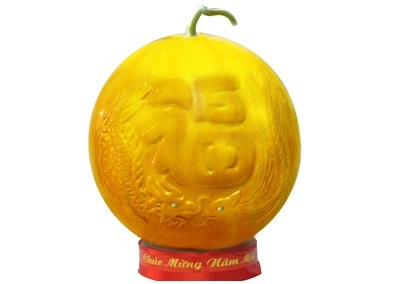 Hàng "độc" ngày Tết: Dưa hấu Long Phụng 3 triệu đồng/cặp - 3 Dưa hấu Long Phụng.