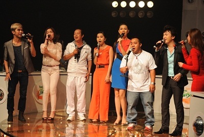 Hiếu Hiền, Phan Thị Mơ và các nghệ sỹ trong tập 45 của Đọ sức Âm nhạc.