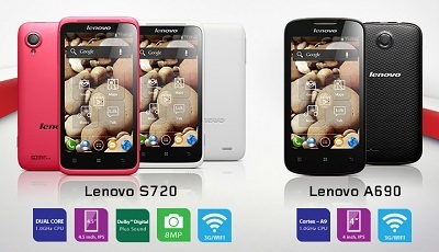 Smartphone Lenovo S720 và A690 đã có trên thị trường - 1 Lenovo S720 – điện thoại dành cho phái đẹp
