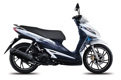 Suzuki ra mắt phiên bản Hayate SS 125 mới - 4 Trắng-Xanh