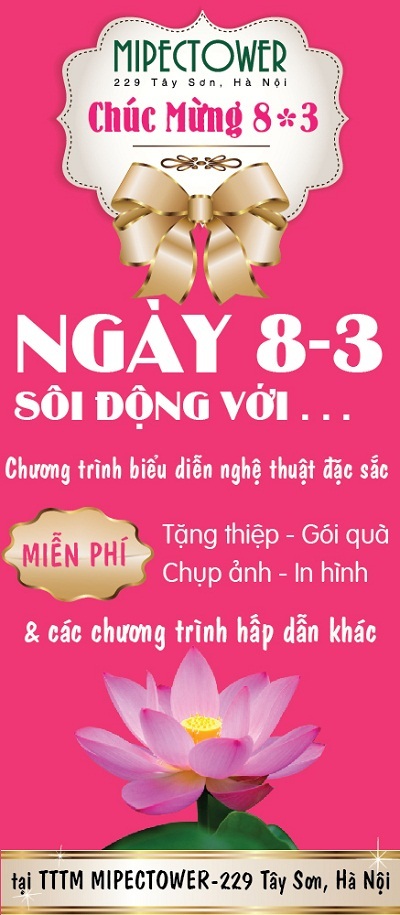 Chương trình chào mừng ngày 8/3 "Tôn vinh vẻ đẹp Việt Mipec Tower 2013" - 1 Chương trình “Tôn vinh vẻ đẹp Viêt Mipec Tower 2013”.