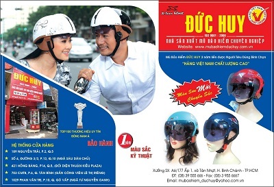 Sản phẩm Mũ bảo hiểm Đức Huy được người tiêu dùng ưa chuộng.