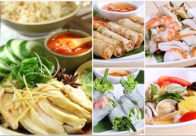 Khai trương nhà hàng Cơm Việt Nam - 228 Bà triệu - 3 Nem cuốn tôm thịt và các món khai vị