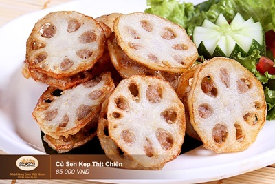 Khai trương nhà hàng Cơm Việt Nam - 228 Bà triệu - 6 Củ sen kẹp thịt chiên