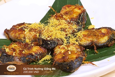 Khai trương nhà hàng Cơm Việt Nam - 228 Bà triệu - 9 Cá trình nướng giềng mẻ