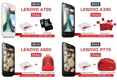Cơn mưa quà tặng mùa hè từ Smartphone Lenovo - 2 Chương trình khuyến mại “