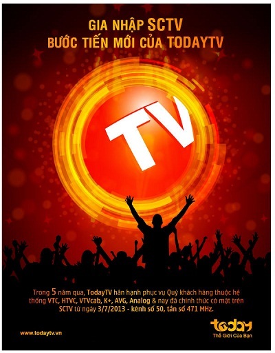 Gia nhập hệ thống SCTV - Bước tiến mới của kênh TodayTV - 1 Gia nhập hệ thống SCTV - Bước tiến mới của kênh TodayTV