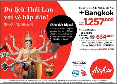 Cùng AirAsia đến Thái Lan trong dịp Amazing Thailand Grand Sale 2013 - 4 AirAsia đồng hành cùng du khách đến Thái Lan trong mùa khuyến mãi lớn nhất trong năm.