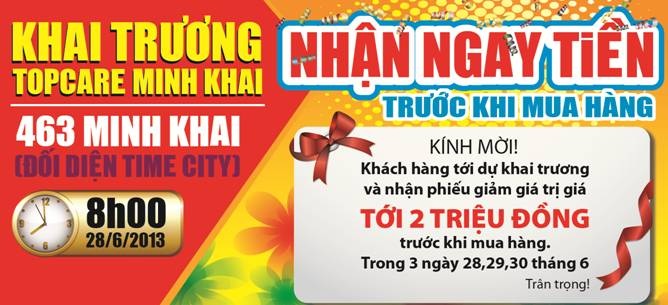 Tặng miễn phí 100 máy tính bảng, điện thoại… mừng khai trương Topcare Minh khai - 3 Fanpage Topcare nhận được sự quan tâm của hàng chục nghìn khách hàng.