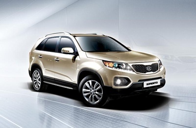 Xe Sorento màu vàng cát