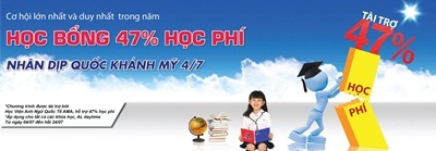 AMA tặng hàng ngàn học bổng 47% học phí - 1 AMA tặng hàng ngàn học bổng 47% học phí