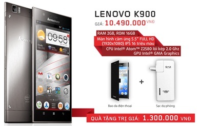 Lenovo K900: Mạnh mẽ và tinh tế - 2 Giá hợp lý & ưu đãi đặc biệt