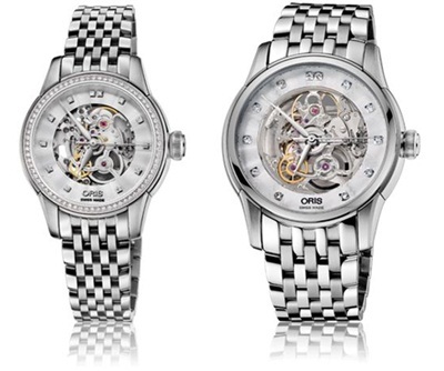 Phiên bản couple (đồng hồ cặp đôi) của Oris có đính kim cương