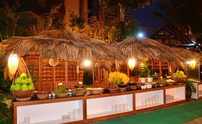 Buffet sân vườn hải sản cao cấp tại Nhà hàng Lã Vọng - 3 Khu chợ quê với những món ăn truyền thống như chả cá LÃ VỌNG, bún riêu cua,...