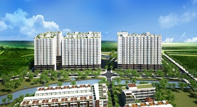 Sunview Town - Chốn an cư lý tưởng - 1 Phối cảnh tổng thể dự án Sunview Town do Tập đoàn Đất Xanh làm chủ đầu tư