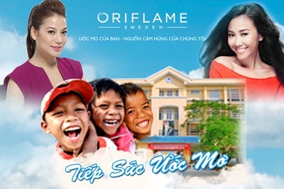 Oriflame cùng nghệ sĩ “Tiếp Sức Ước Mơ” cho trẻ em Việt Nam - 1 Oriflame với sáng tạo “Tiếp Sức Ước Mơ” cho trẻ em Việt Nam