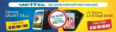 Viettel độc quyền phân phối Samsung Galaxy S4 mini tại Việt Nam - 1 Viettel độc quyền phân phối Samsung Galaxy S4 mini tại Việt Nam