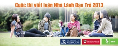 Cuộc thi viết luận Nhà Lãnh Đạo Trẻ 2013 - 1 Mọi chi tiết xin liên hệ trang thông tin chính thức của chương trình: