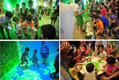 Mô hình chiếc răng khổng lồ lập kỷ lục Việt Nam - 4 Các bé tha hồ “quậy tưng” tại ngày hội