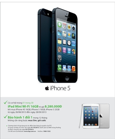 Mua iPhone chính hãng trúng iPad chính hãng - 1 Mua iPhone chính hãng trúng iPad chính hãng