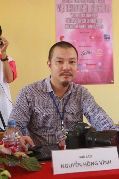 Nhà báo Nguyễn Hồng Vĩnh tham dự với tư cách Ban giám khảo