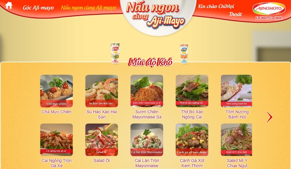 Tuyệt chiêu nấu ngon cùng Mayonnaise, có thể bạn chưa biết? - 2 Cùng khám phá hàng trăm món ăn đa dạng cùng chương trình
“Nấu ngon cùng Aji-mayo”.