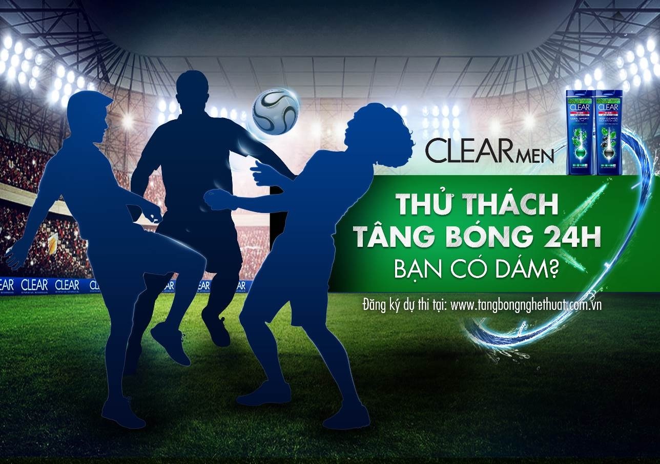 Vài phút tâng bóng, được 200 triệu - 1 Cuộc thi “Clear Men – thử thách tâng bóng 24h”.