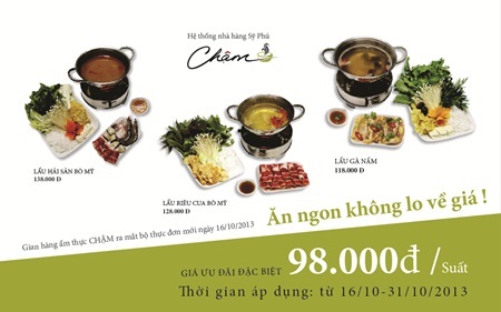 Gian hàng CHẬM ra mắt bộ thực đơn mới - 3 Gian hàng CHẬM ra mắt bộ thực đơn mới