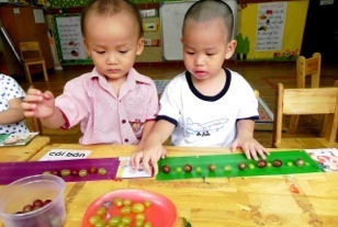 Ứng dụng phương pháp đa giác quan tại Trường Mầm non Saigon Academy.
