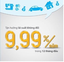 Chương trình vay với lãi suất ưu đãi lên đến 9,99%/năm trong 12 tháng đầu từ Ngân hàng VIB