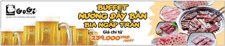 Nướng đầy bàn - bia ngập tràn tại Gogi House - 1 Nướng đầy bàn - bia ngập tràn tại Gogi House