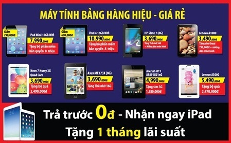 Đo độ “hot” của “rừng” công nghệ được ưa chuộng tháng 11 - 2 iPad tại FPT Shop: mua hàng trả góp không cần trả trước, tặng
thêm một tháng lãi suất!
