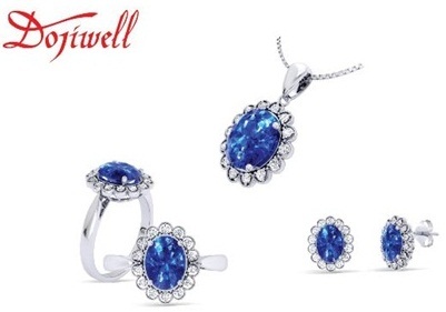 DOJI - Dấu ấn đẳng cấp tại Hội chợ Trang sức - 4 Bộ sản phẩm Trang sức gắn Sapphire tự nhiên
