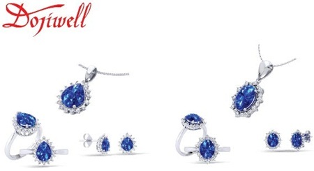 Ngày Vàng duy nhất với Trang sức DOJI - 6 Bộ Trang sức gắn đá Sapphire tự nhiên