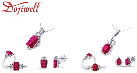 Ngày Vàng duy nhất với Trang sức DOJI - 5 Bộ Trang sức gắn đá Ruby tự nhiên