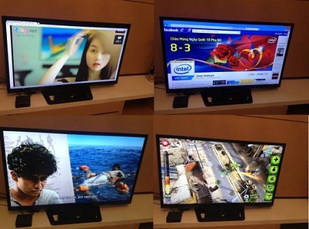 Máy tính tương lai Intel NUC tiết kiệm điện nhất thế giới - 2 Với NUC người dùng có thể dễ dàng xem
Video, nghe nhạc trên Internet ngay trên TV LCD