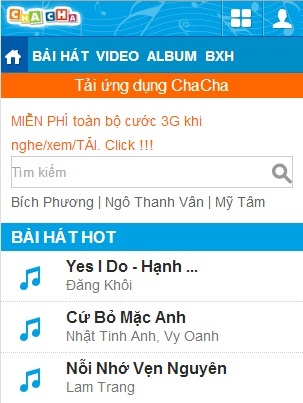 3G tăng, người tiêu dùng hãy thông minh hơn! - 2 Dịch vụ nghe nhạc
miễn cước 3G của các nhà mạng được thịnh hành hơn