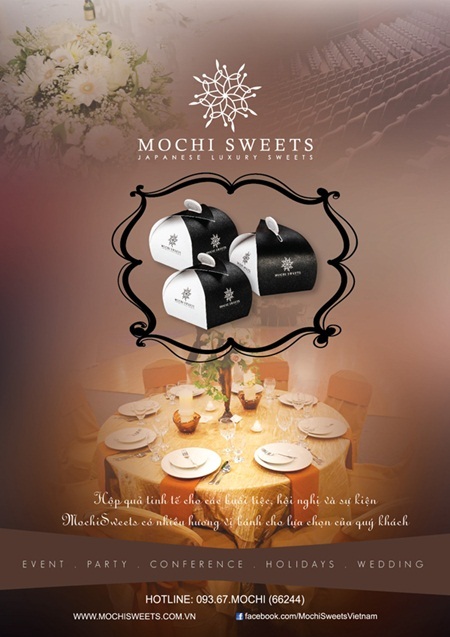 “Trình làng” mẫu thiết kế hộp 1 bánh của Mochi Sweets - 2 Mochi Sweets - Chất lượng thượng hạng