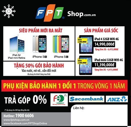 FPT Shop: 6.000 điện thoại Samsung bán với giá chỉ 10.000 đồng! - 5 FPT
Shop đạt mốc 100 cửa hàng,