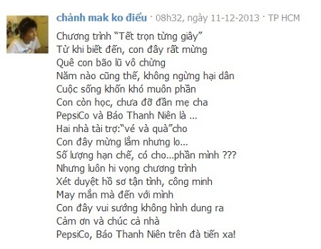 Cộng đồng mạng hào hứng trước cơ hội nhận vé máy bay miễn phí - 2 Bài thơ mộc mạc mà tràn ắp tinh thần “sinh viên” của bạn đọc “chảnh mak ko điểu”