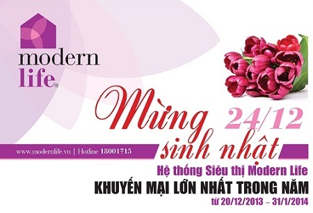 Modern Life khuyến mại lớn đồ gia dụng hàng hiệu - 5 Hệ thống Siêu thị Modern Life: