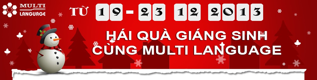 Hái quà Giáng sinh – Chào năm mới cùng Multi Language - 1 Hái quà Giáng sinh – Chào năm mới cùng Multi Language